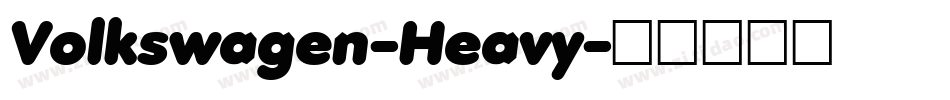 Volkswagen-Heavy字体转换