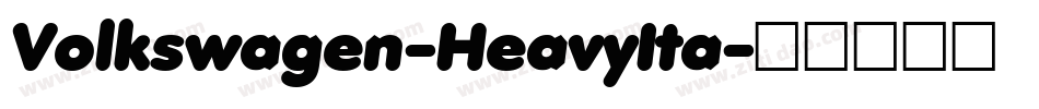 Volkswagen-HeavyIta字体转换