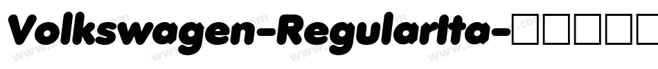 Volkswagen-RegularIta字体转换
