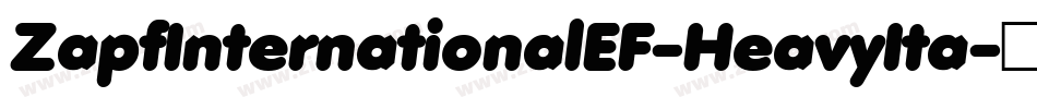 ZapfInternationalEF-HeavyIta字体转换