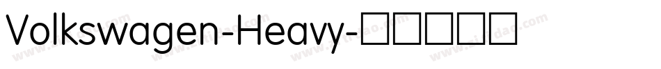 Volkswagen-Heavy字体转换