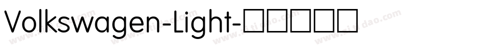 Volkswagen-Light字体转换