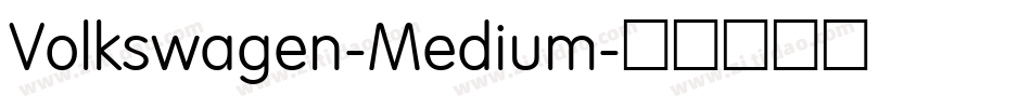 Volkswagen-Medium字体转换