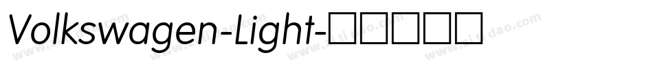 Volkswagen-Light字体转换 Volkswagen-Light字体转换