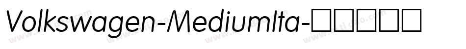 Volkswagen-MediumIta字体转换