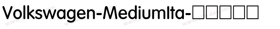 Volkswagen-MediumIta字体转换