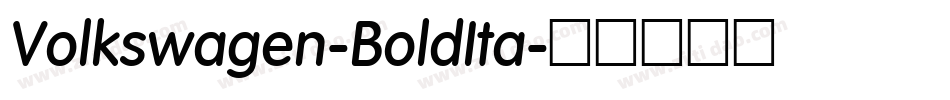 Volkswagen-BoldIta字体转换