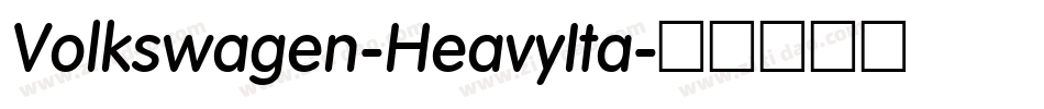 Volkswagen-HeavyIta字体转换
