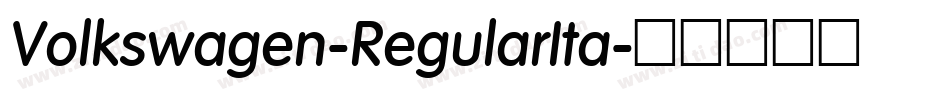 Volkswagen-RegularIta字体转换