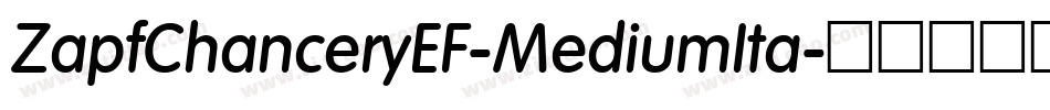 ZapfChanceryEF-MediumIta字体转换