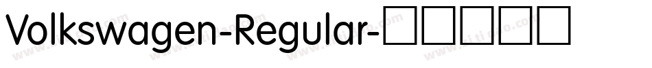 Volkswagen-Regular字体转换