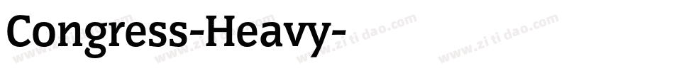 Congress-Heavy字体转换