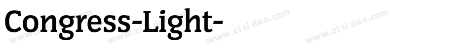 Congress-Light字体转换