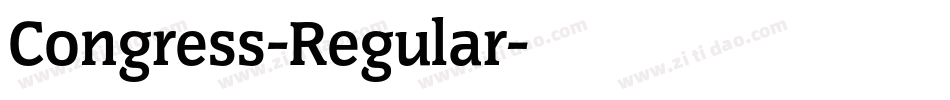 Congress-Regular字体转换