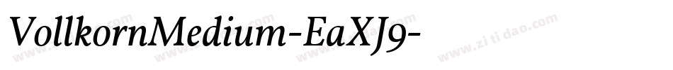 VollkornMedium-EaXJ9字体转换