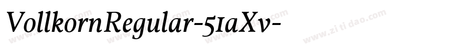 VollkornRegular-51aXv字体转换