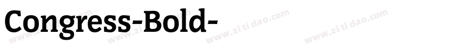 Congress-Bold字体转换