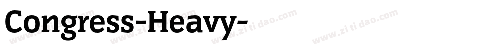 Congress-Heavy字体转换