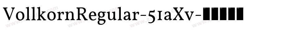 VollkornRegular-51aXv字体转换