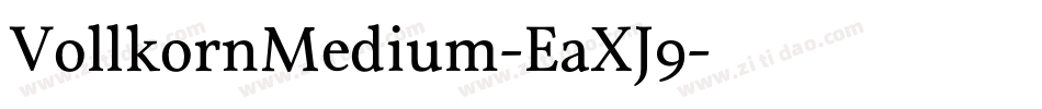 VollkornMedium-EaXJ9字体转换