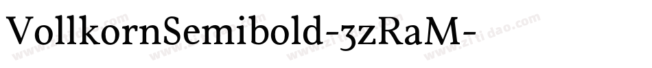 VollkornSemibold-3zRaM字体转换