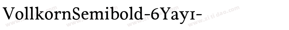 VollkornSemibold-6Yay1字体转换