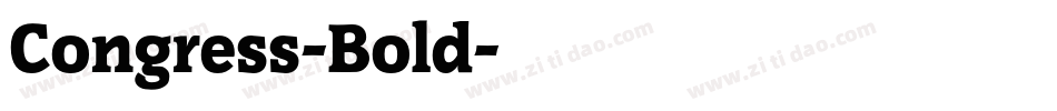 Congress-Bold字体转换