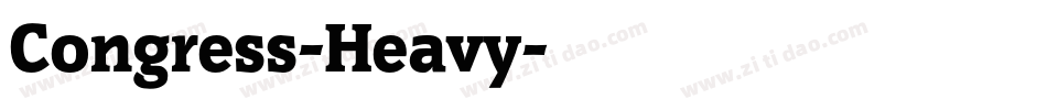Congress-Heavy字体转换