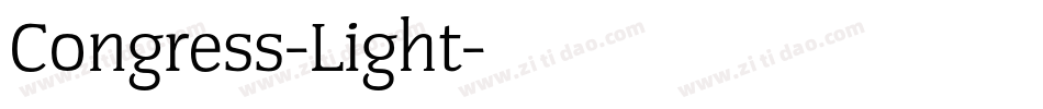 Congress-Light字体转换