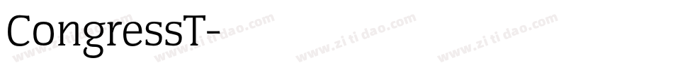 CongressT字体转换