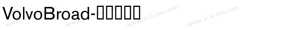 VolvoBroad字体转换
