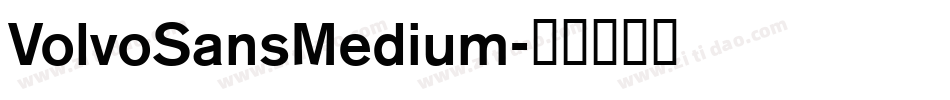 VolvoSansMedium字体转换