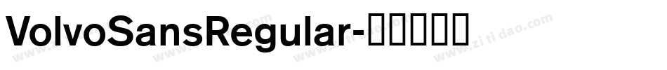 VolvoSansRegular字体转换