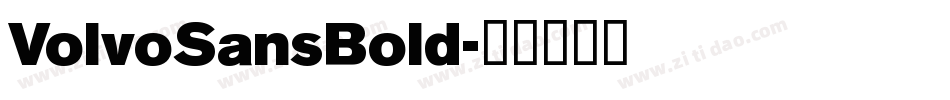 VolvoSansBold字体转换