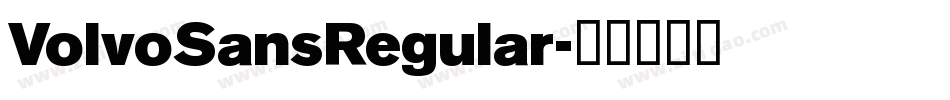 VolvoSansRegular字体转换