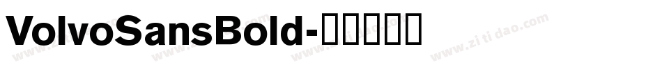 VolvoSansBold字体转换