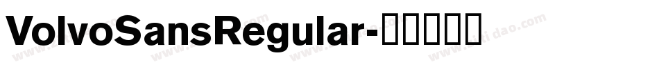 VolvoSansRegular字体转换