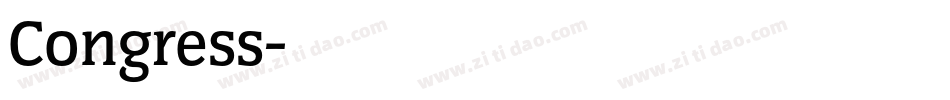 Congress字体转换