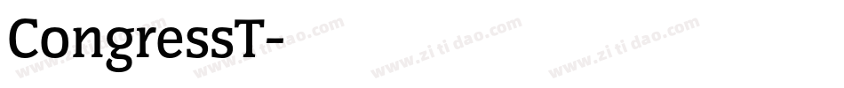 CongressT字体转换