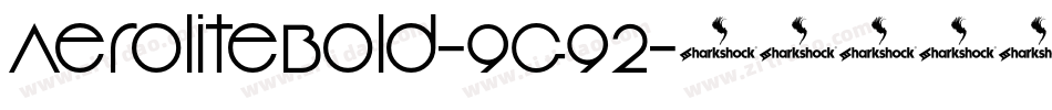 AeroliteBold-9G92字体转换