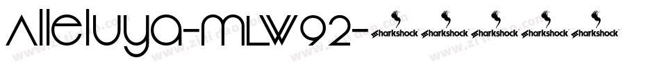 Alleluya-mLW92字体转换