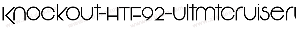 Knockout-HTF92-UltmtCruiserwt字体转换