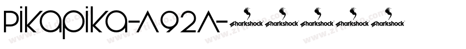 Pikapika-A92A字体转换