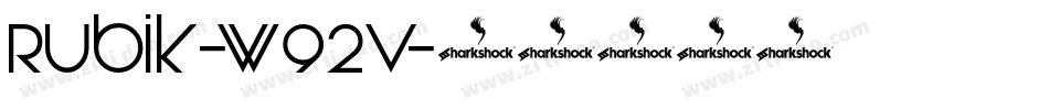 Rubik-W92V字体转换