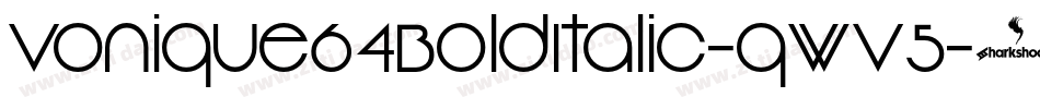 Vonique64BoldItalic-qWv5字体转换