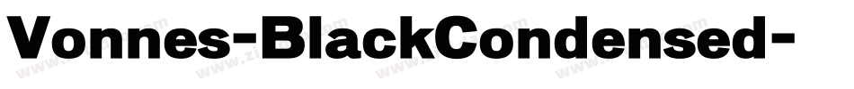 Vonnes-BlackCondensed字体转换