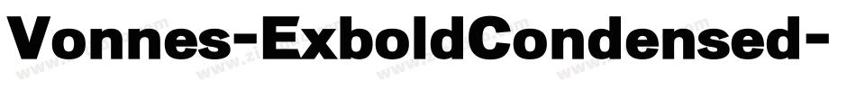 Vonnes-ExboldCondensed字体转换