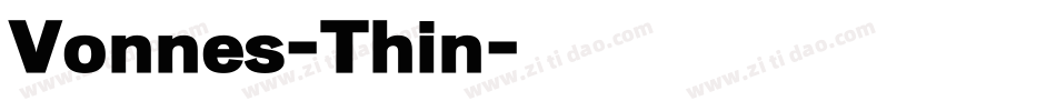 Vonnes-Thin字体转换