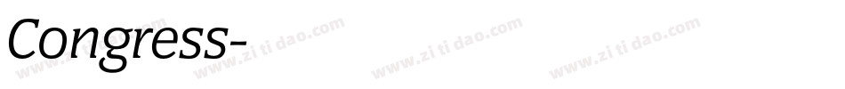 Congress字体转换