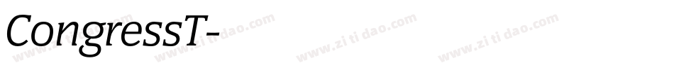 CongressT字体转换